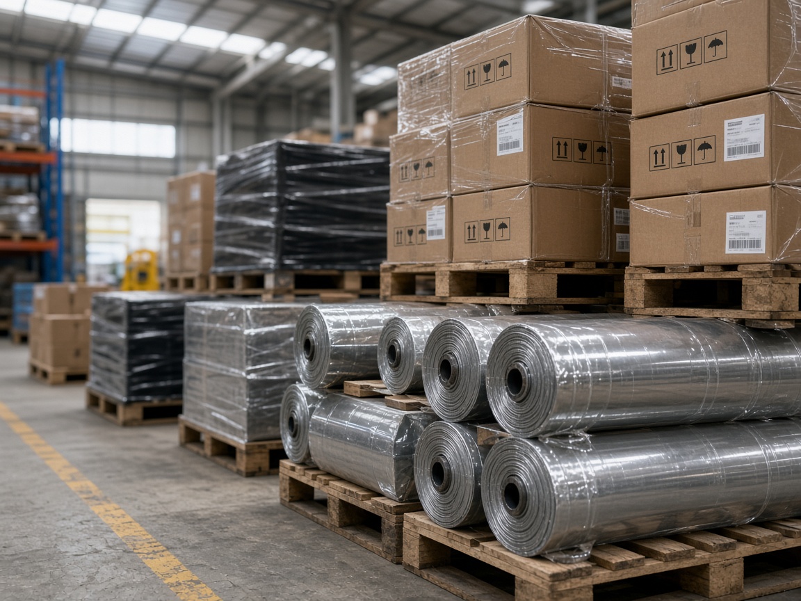 Roll packing and export warehouse