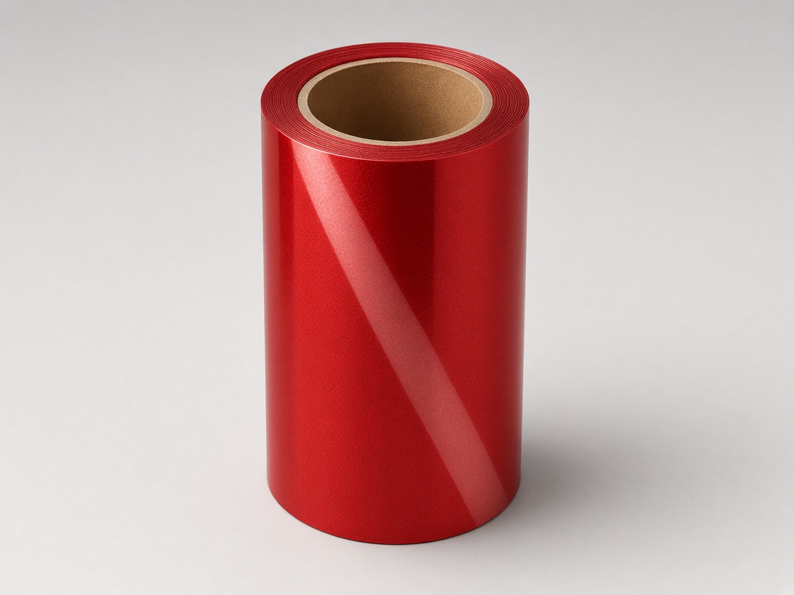 Flexible reflective film on a delineator post